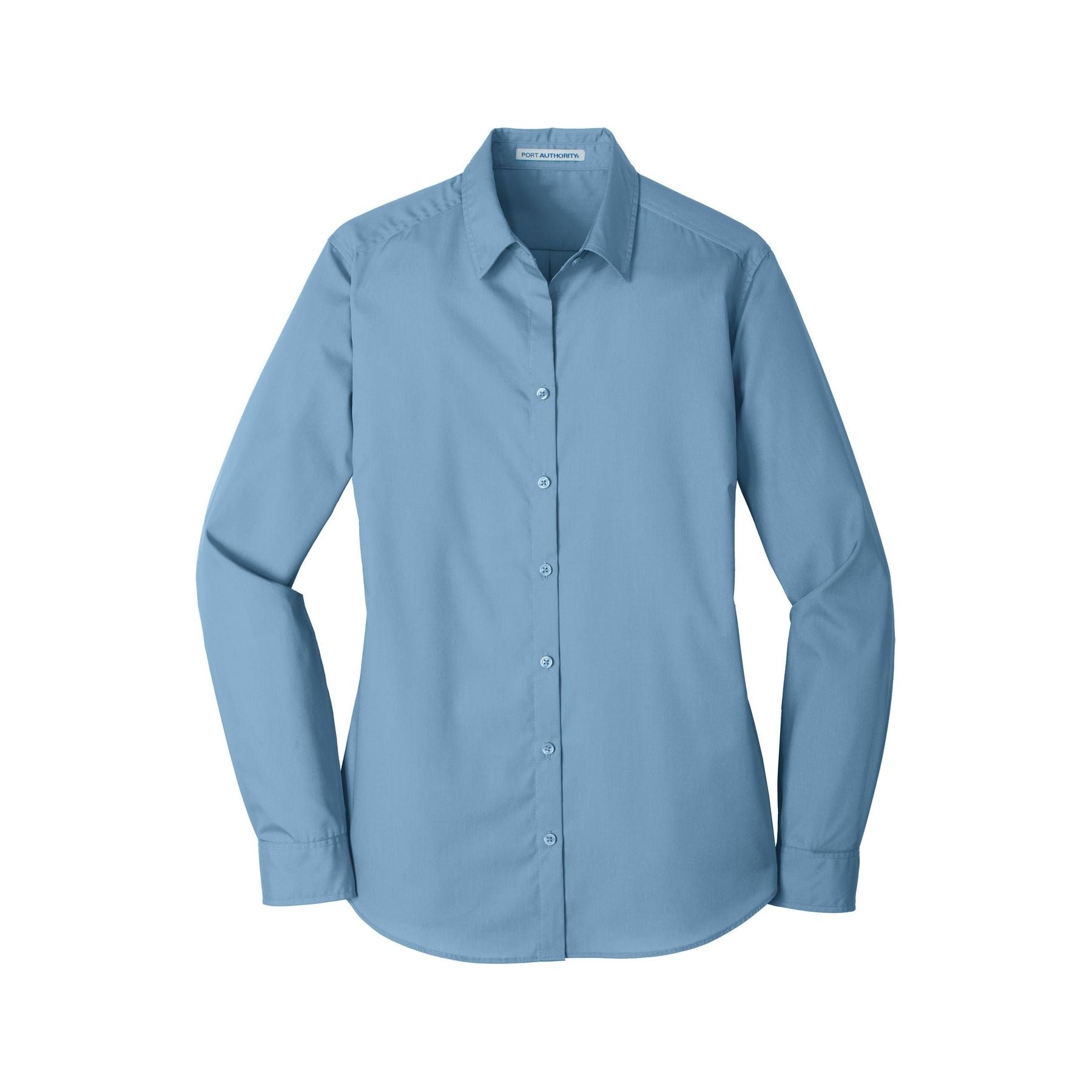 port authority ladies long sleeve carefree poplin shirt