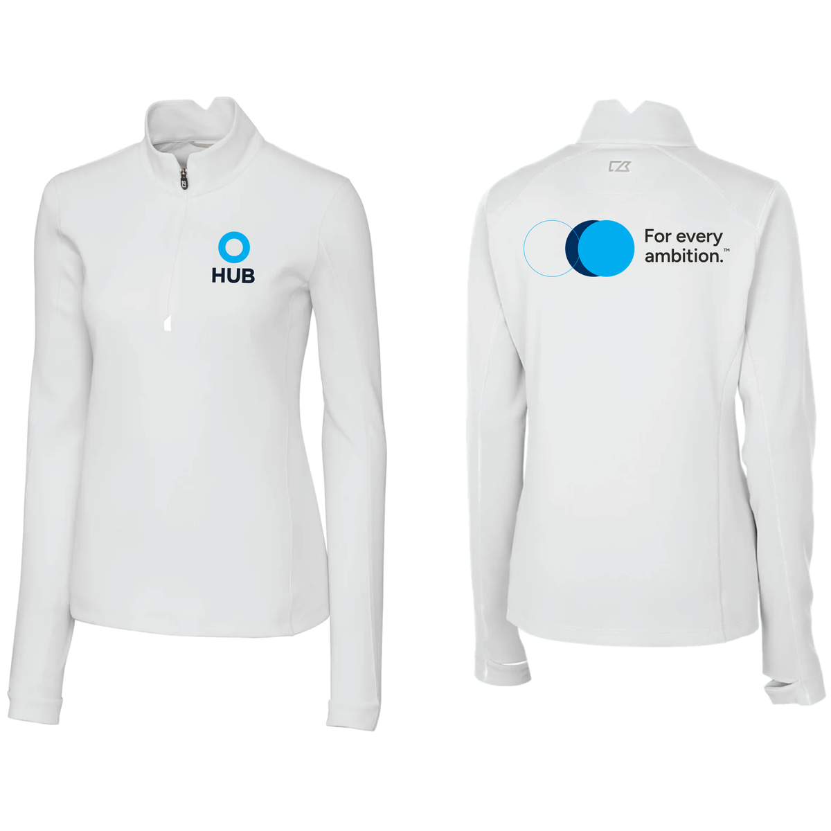 Cutter & Buck Traverse Recycled Smooth Stretch Womens Quarter Zip Pullover