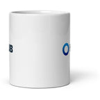 White glossy mug